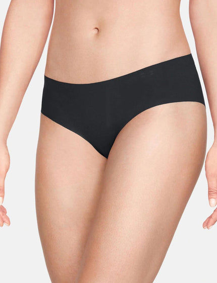 Under Armour Pure Stretch Hipster Underwear 3-Pack - Blackimages2- The Sports Edit