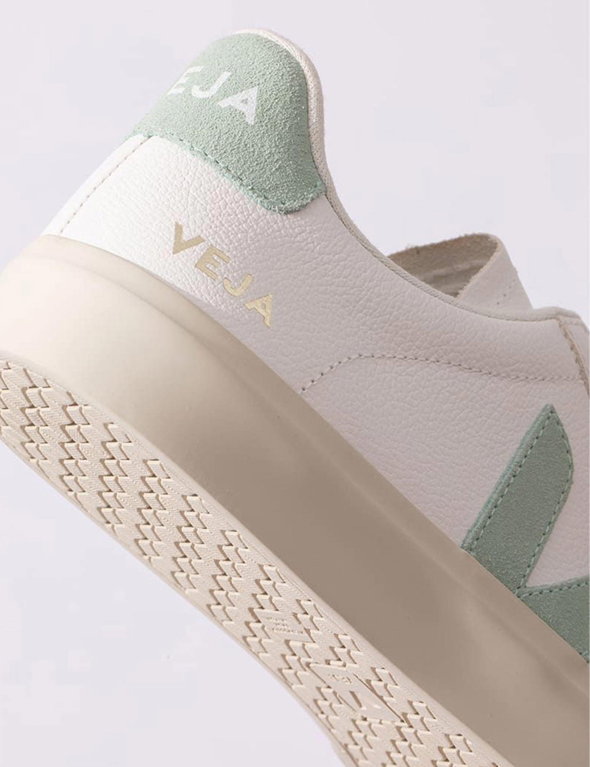 VEJA Campo White Matcha Women's Trainers The Sports Edit