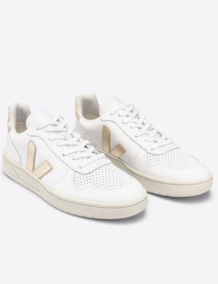 Veja V-10 Leather - White Platineimages3- The Sports Edit