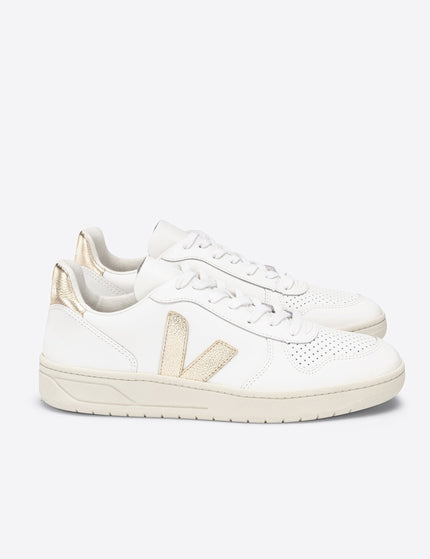 Veja V-10 Leather - White Platineimages4- The Sports Edit