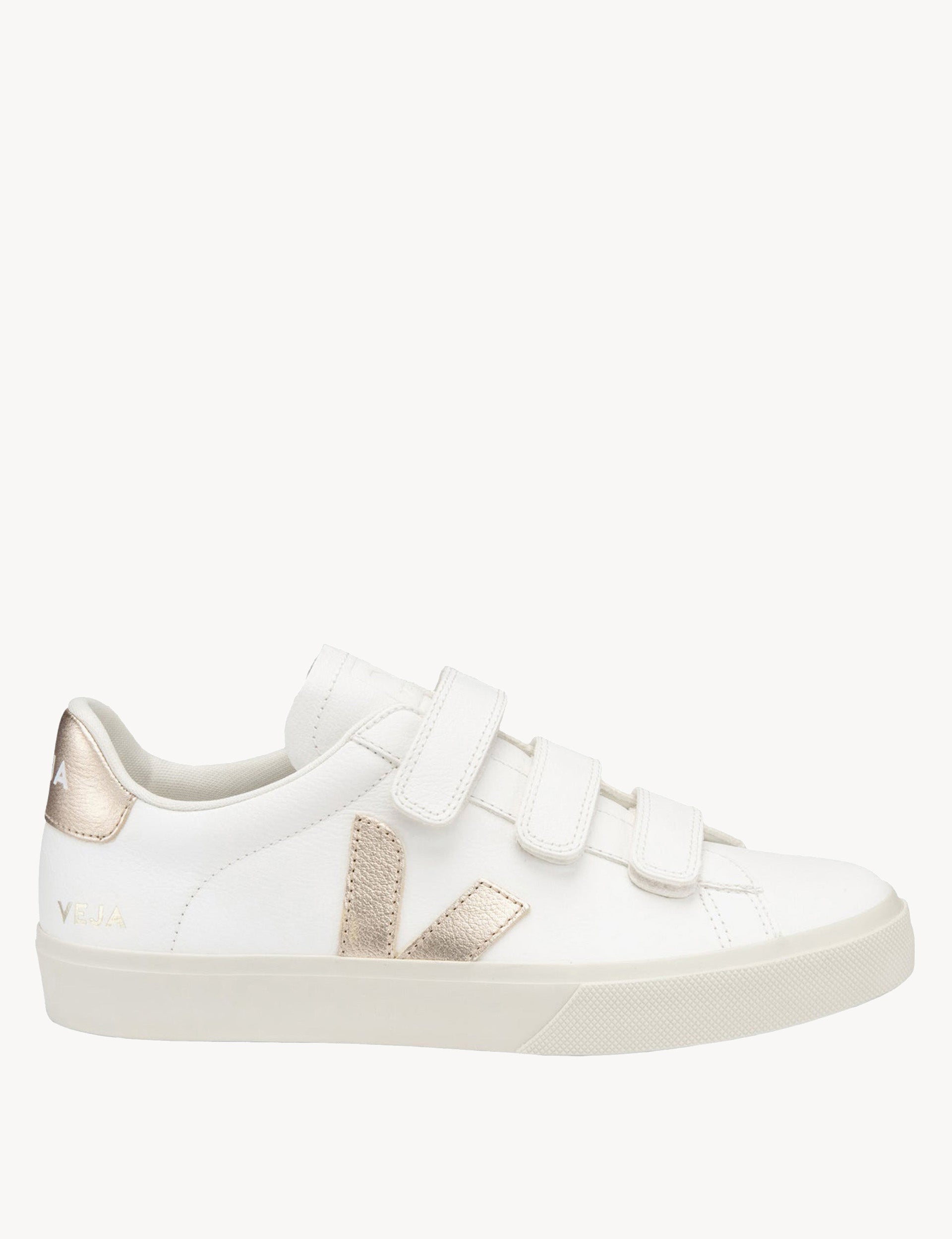 Veja Recife Leather Trainers - Extra White Platine