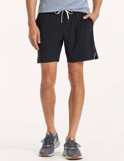 Vuori Trail Short - Black/Heather Grey Stripeimages1- The Sports Edit
