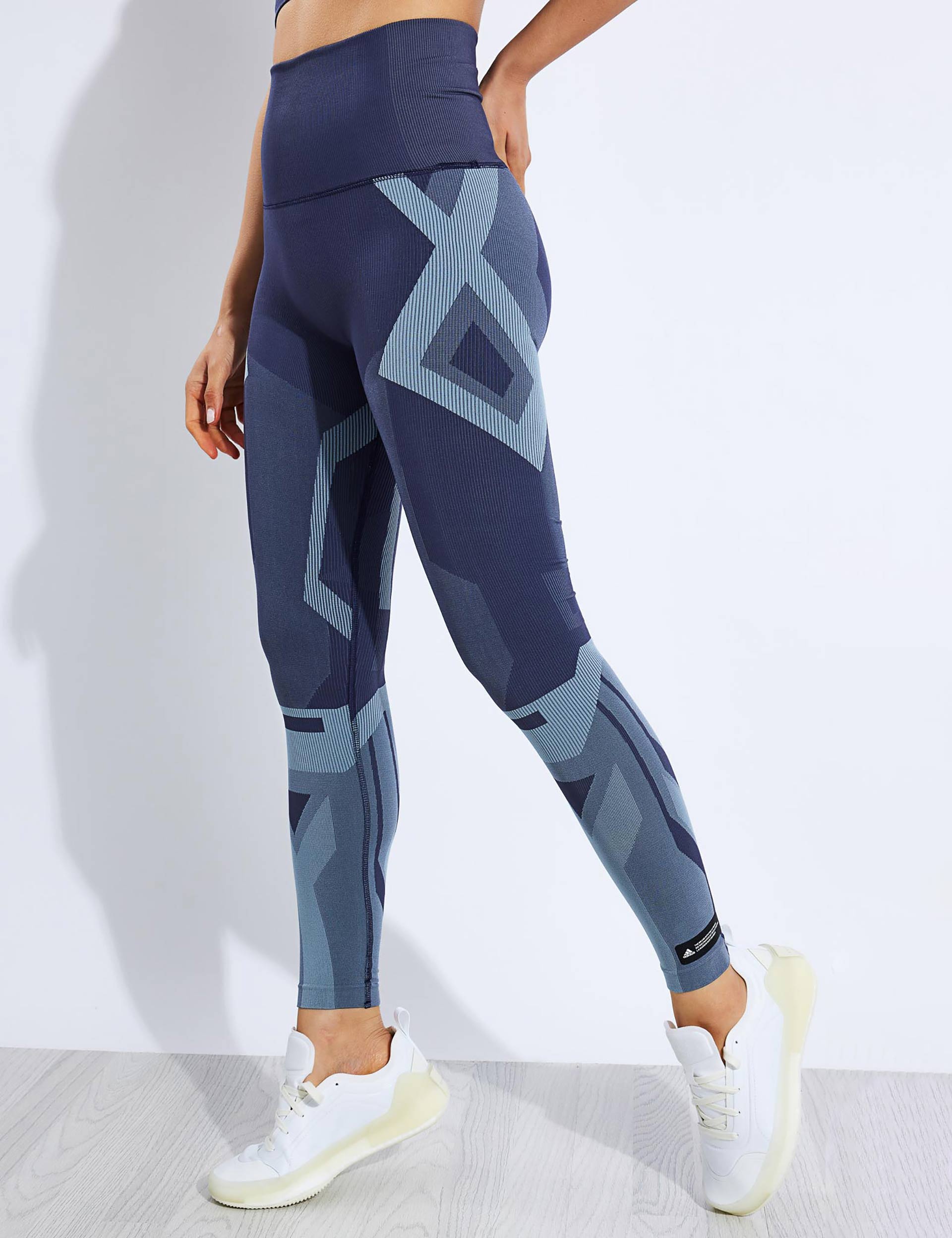 Adidas Formotion Sculpt Two-Tone Tights - Shadow Navy/Magic Greyimages1- The Sports Edit