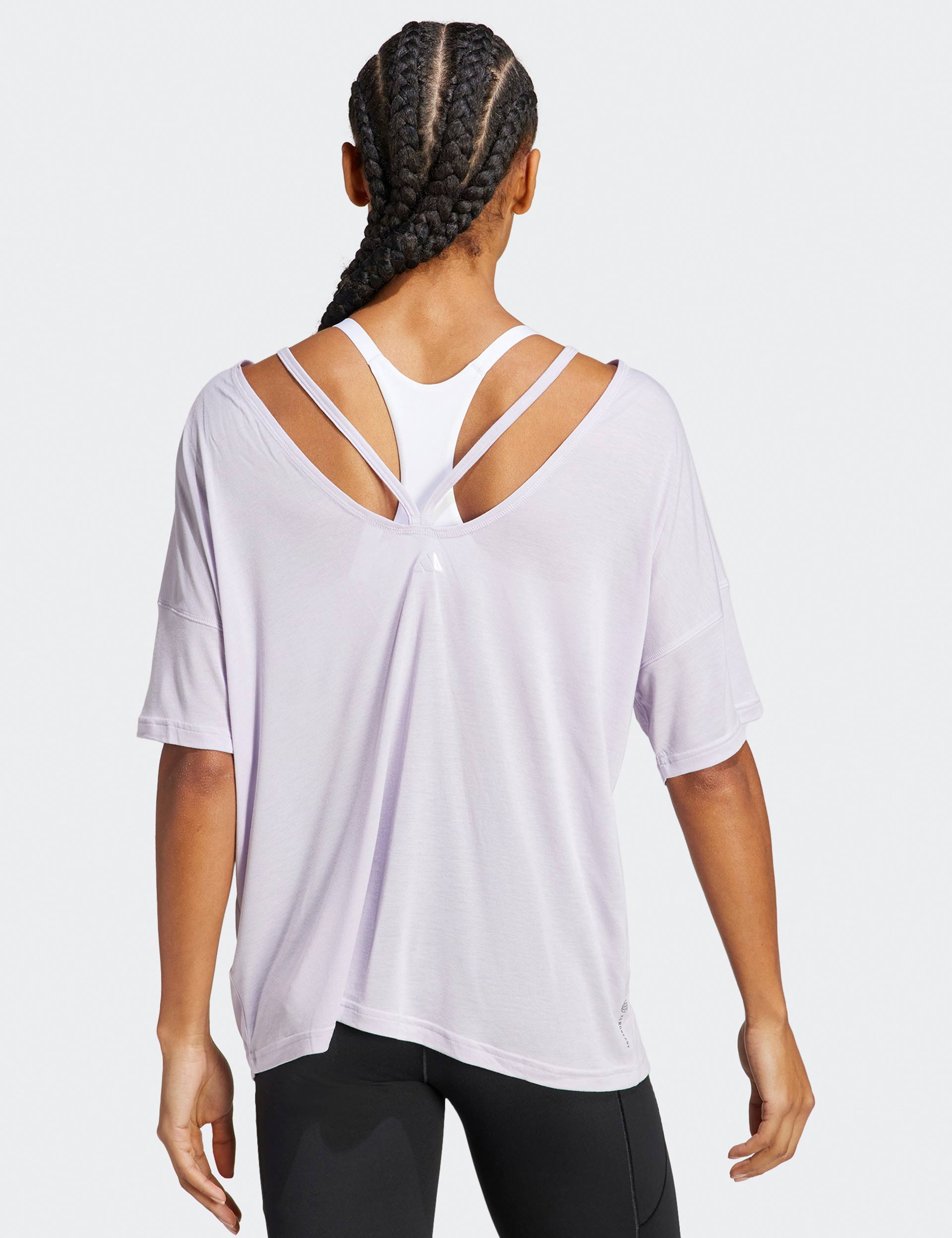 Adidas Yoga Studio Oversized T-Shirt - Silver Dawnimages2- The Sports Edit