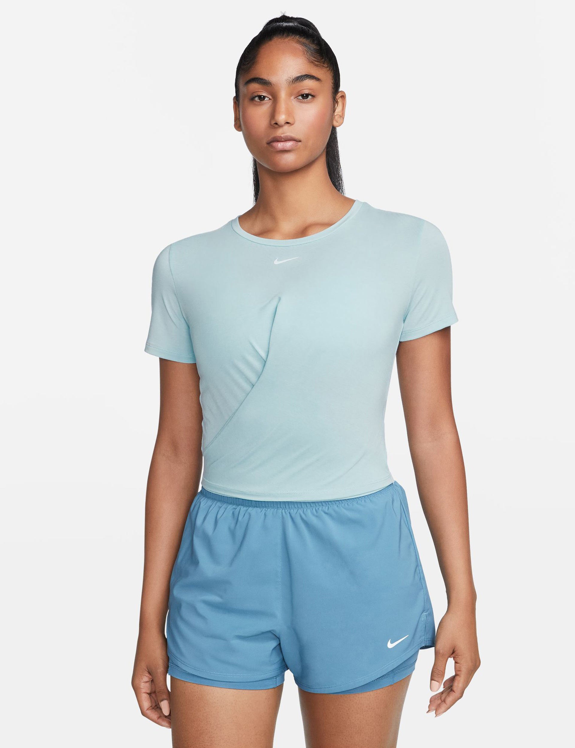 Nike Dri-FIT One Luxe Top - Ocean Blissimages1- The Sports Edit