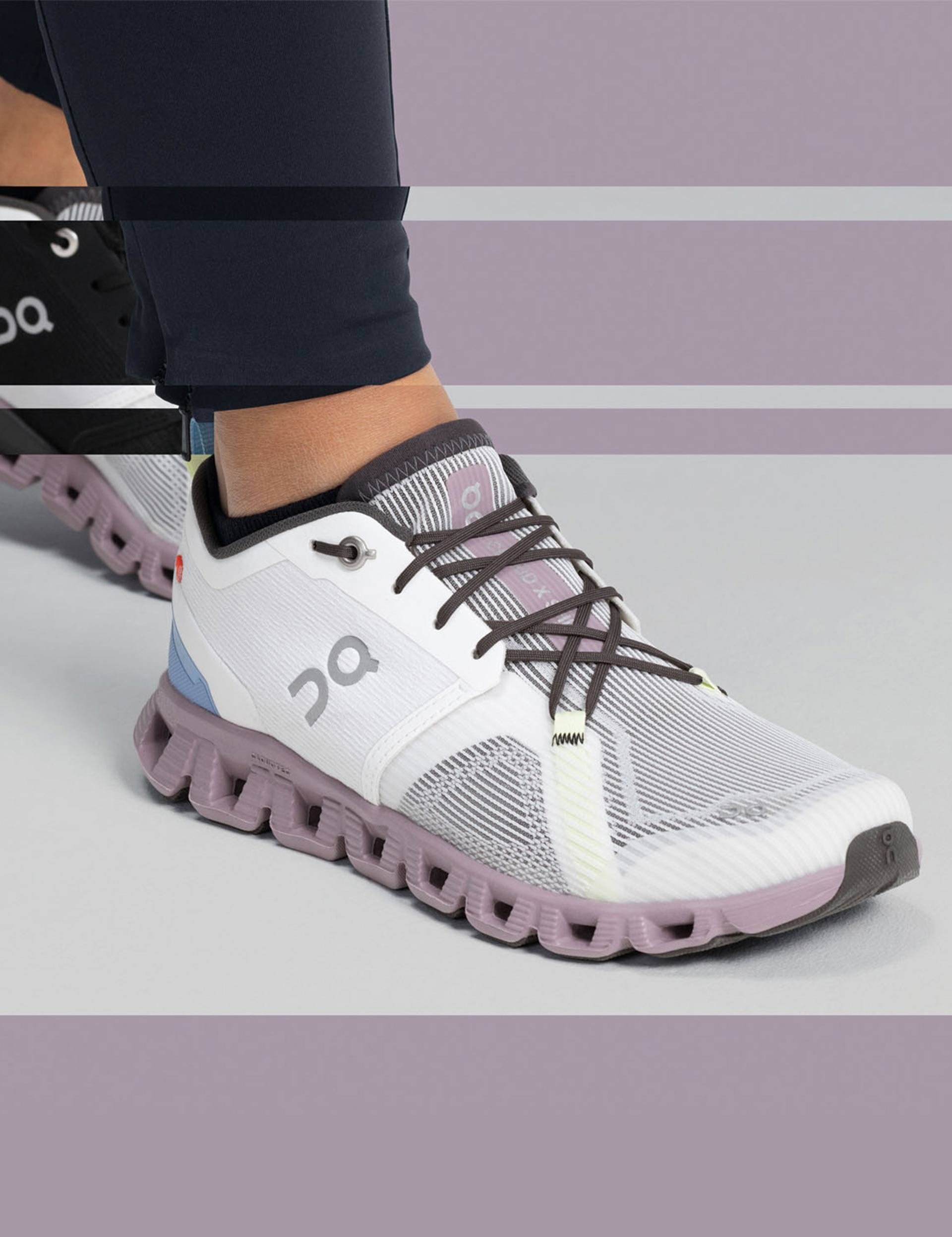 ON Running Cloud X 3 Shift - White/Heron | Women'simages2- The Sports Edit